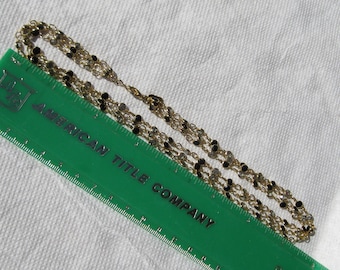 Bezel Set Crystal Choker by Kalan, Triple Strand Choker