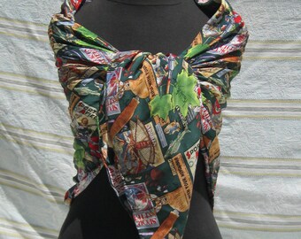 Silk Scarf, Nicole Miller Sporting Print