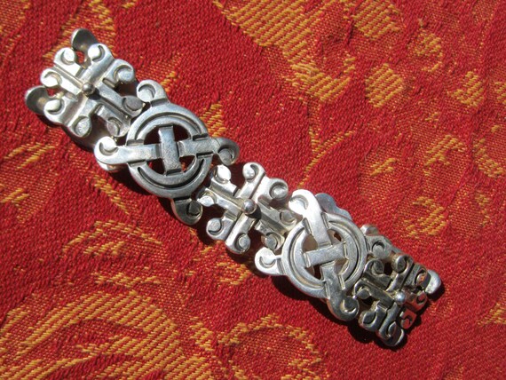 Vintage Mexican Silver Bracelet - image 8