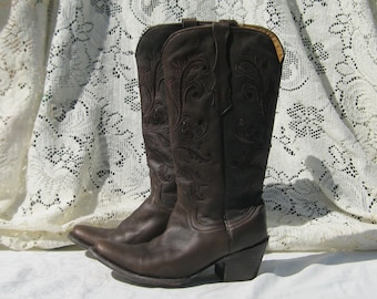Vintage Cowboy Boots, Custom , fully lined, all leather