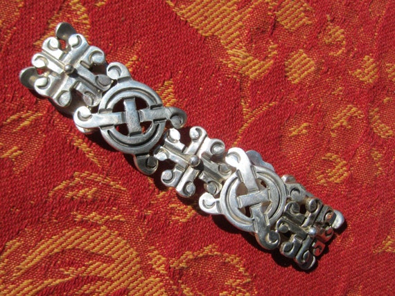 Vintage Mexican Silver Bracelet - image 3