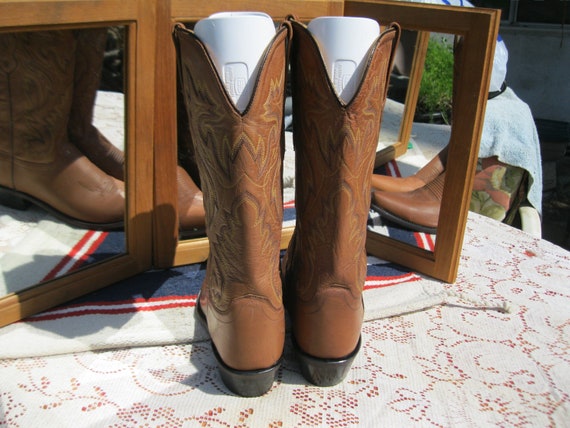 Vintage Old West Cowboy Boots, sz 10D  Mens - image 3