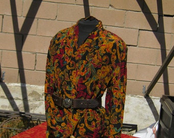 Spiga Silk Batik Dress , Size 8