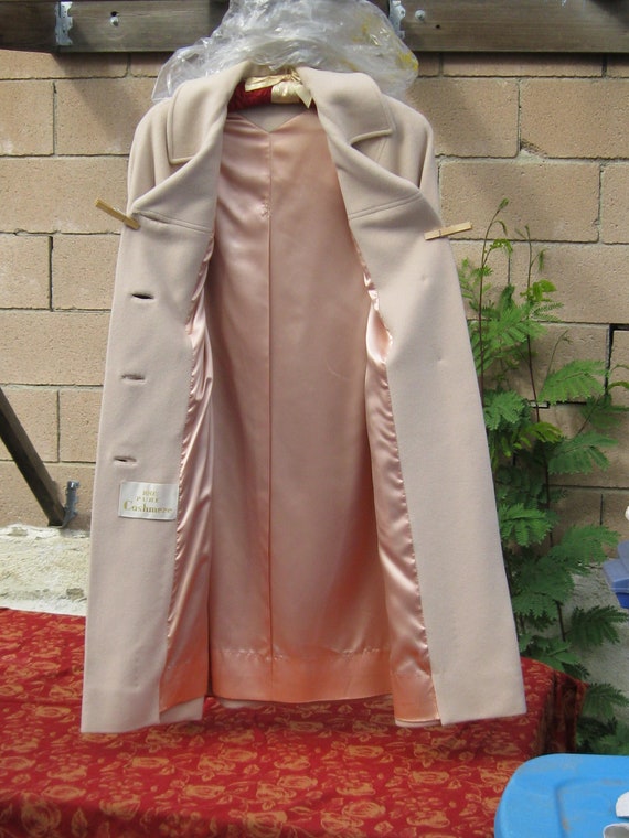 SALE,  Gorgeous Cashmere Overcoat, Mid Century Ca… - image 6