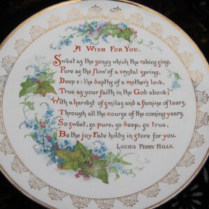 A Wish For You , Wall Plate , Empire China