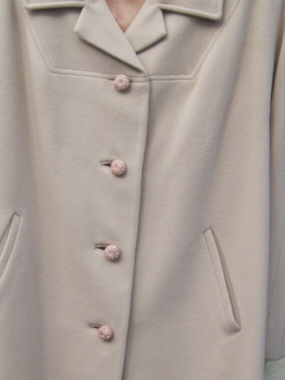 SALE,  Gorgeous Cashmere Overcoat, Mid Century Ca… - image 4