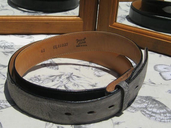 Vintage Western Belt, Tony Lama Cowboy Belt - image 4