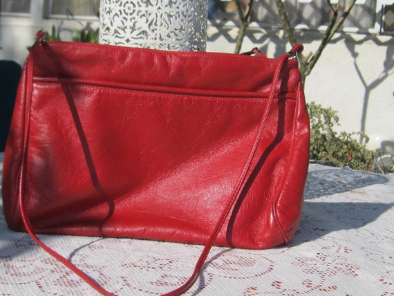 Vintage Juliette Black Leather Handbag Clutch 