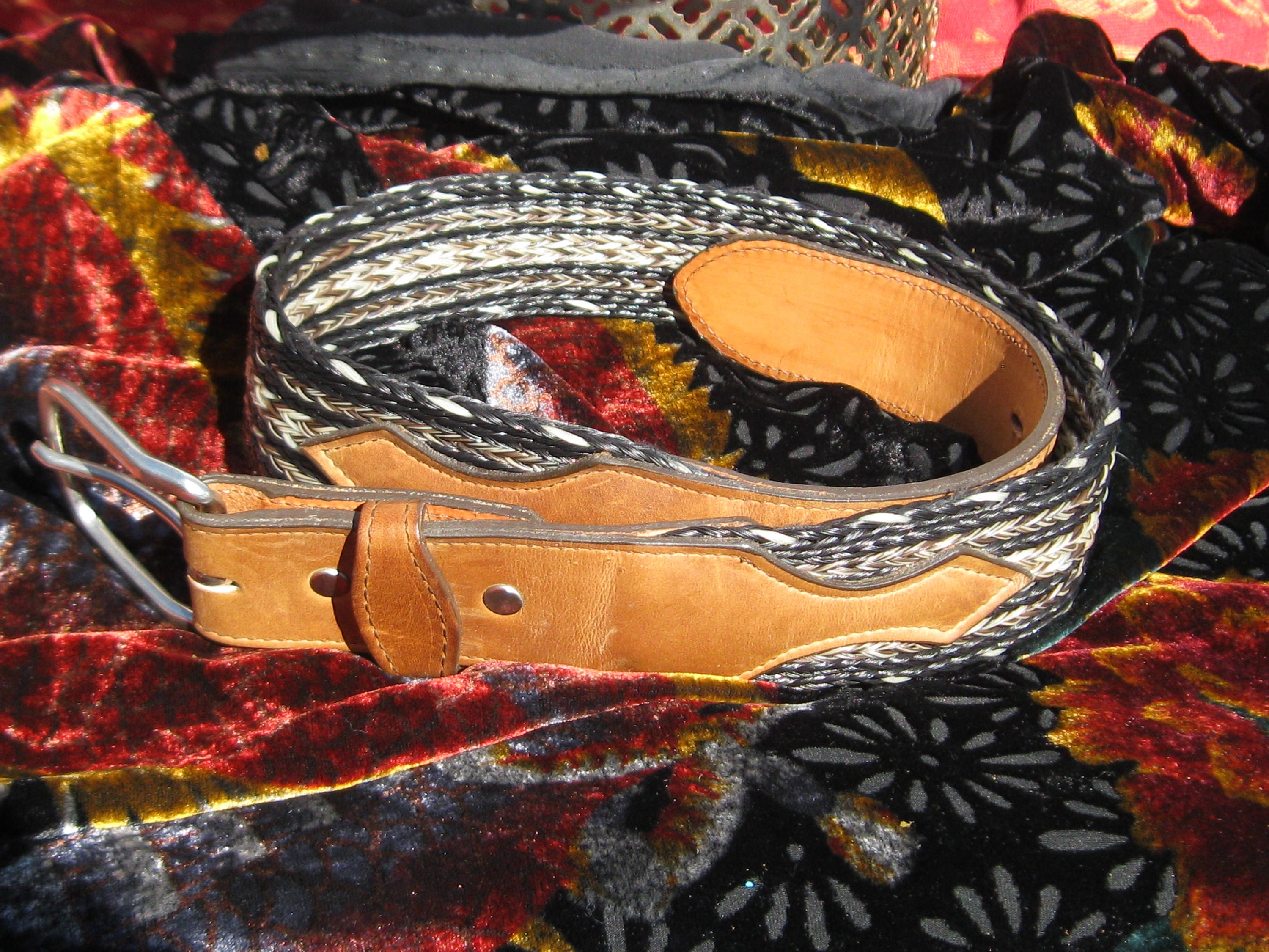 braided western belt