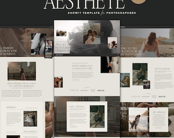 Editorial Showit Website Template for Wedding Photographers - Luxury Showit Template