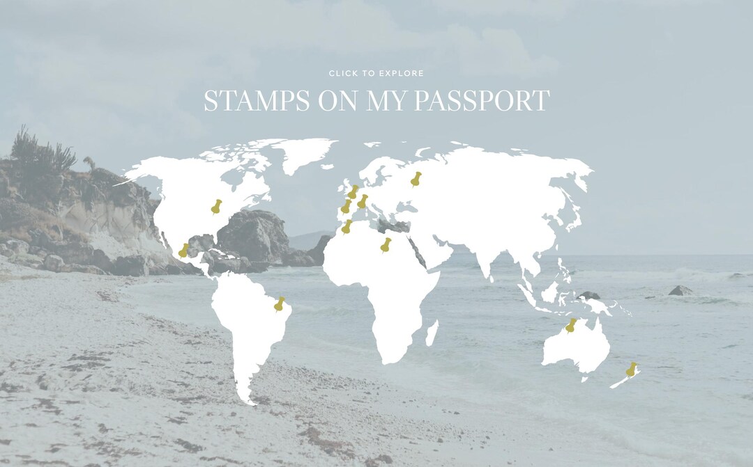 Interactive World Map Showit Canvas - Etsy