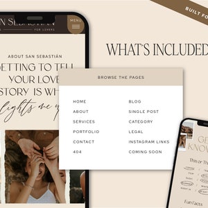 Boho Moody Showit website template for wedding photographers and family photographers