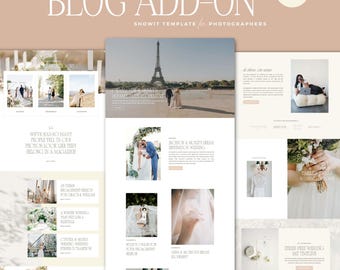 Classic Showit Blog Template Add-On | Timeless Showit Blog Add-On Template