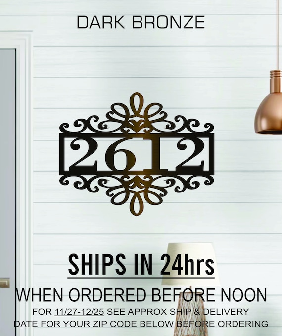 Custom Steel Address Sign Personalized Sign Address Box | Etsy