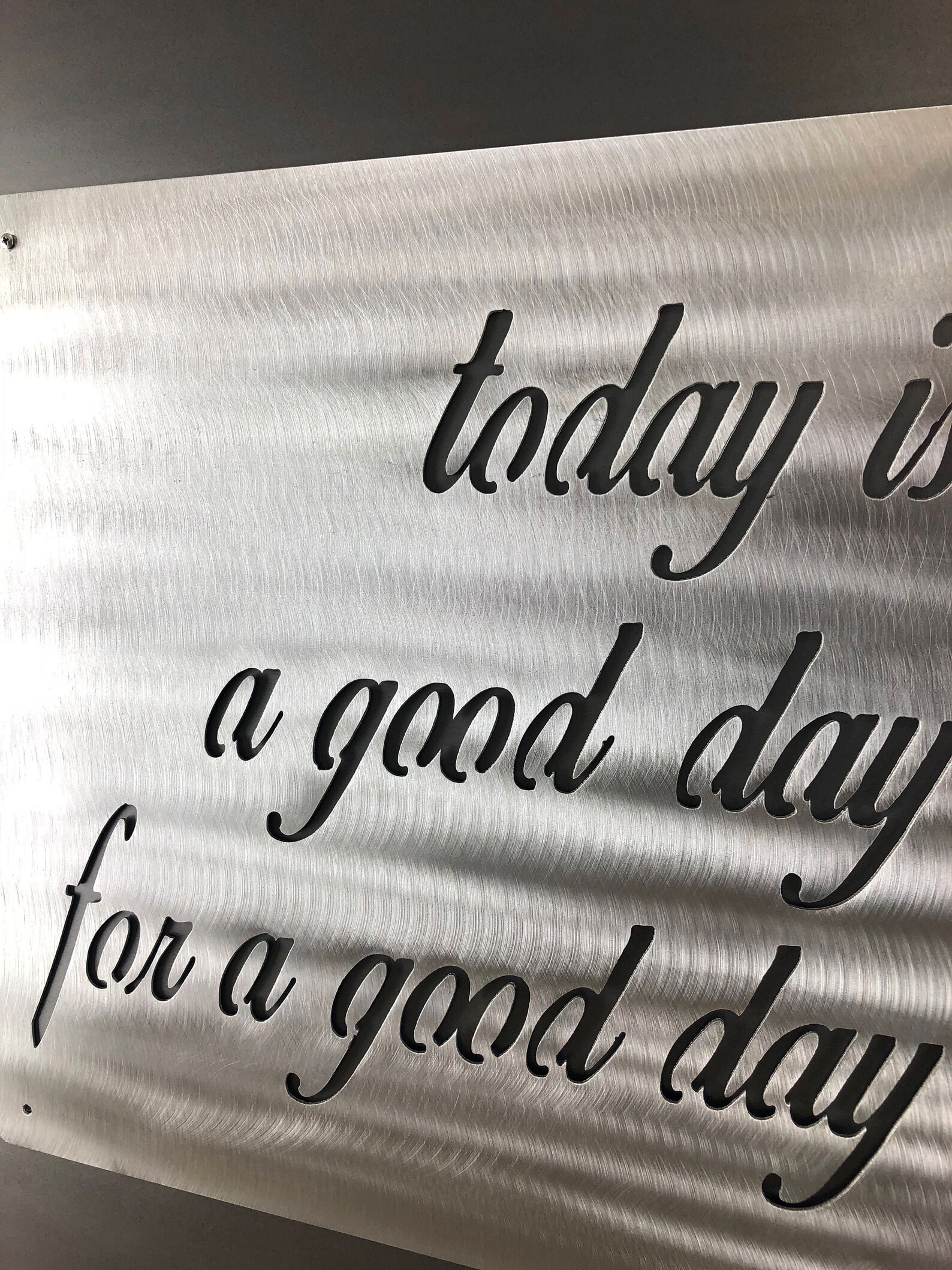 Today is a Good Day for a Good Day Polish Satin Nickel Finish Etsy