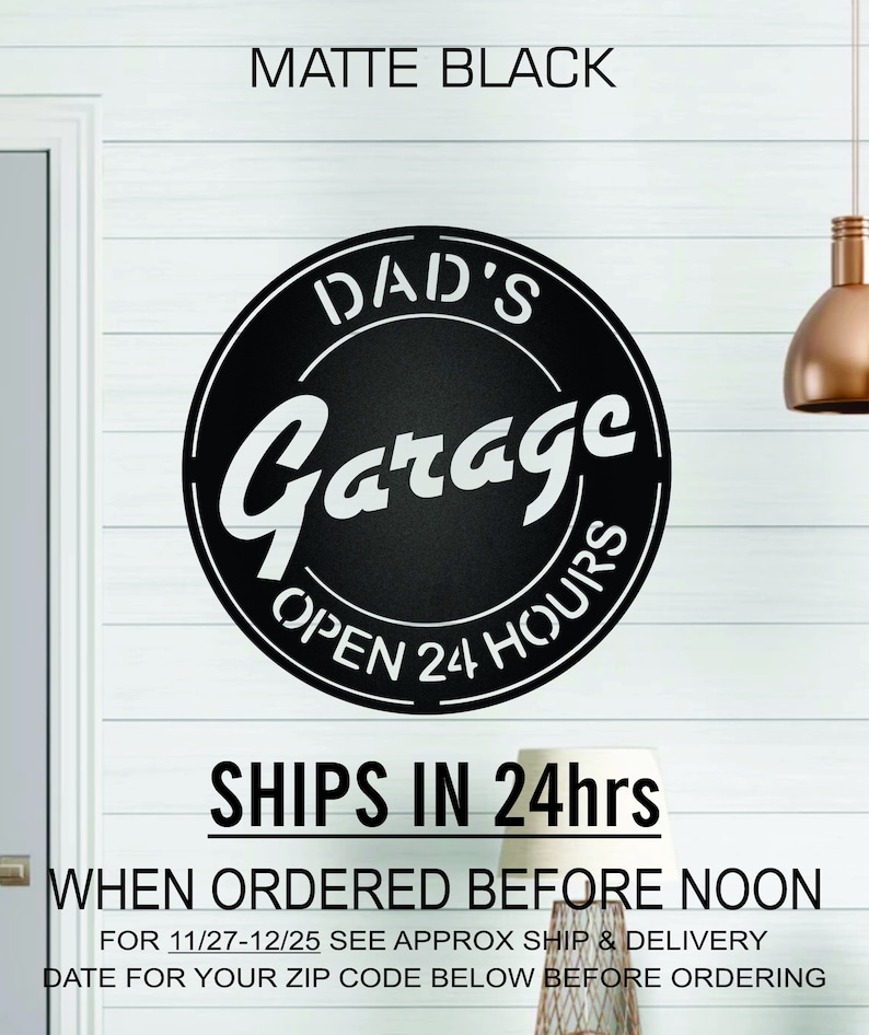 Dads Garage Metal Art, Man Cave, workshop, garage custom steel wall art! Steel wall art, sign, Personalized family name metal monogram sign, last name sign, metal initial, personalized metal wall art, custom metal sign,  personalized patio entryway