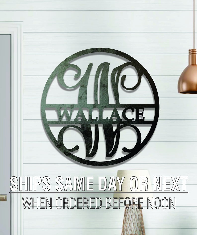 Metal Monogram 24 hour cutship!