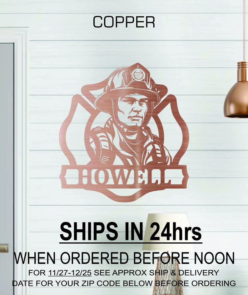 Firefighter Fireman Custom Personalized Sign, Custom Fire Fighter Fire ...