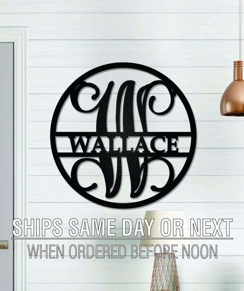 Metal Monogram 24 hour cutship!