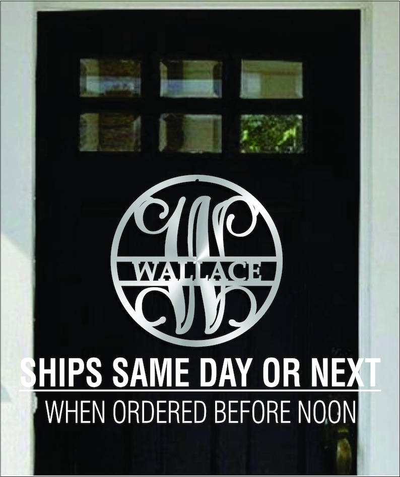 Metal Monogram 24 hour cutship!