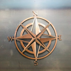 Nautical Star and Compass!! Metal wall art and home decor....Popeye would approve this piece...Designed with and thanks to Adam Saulter!