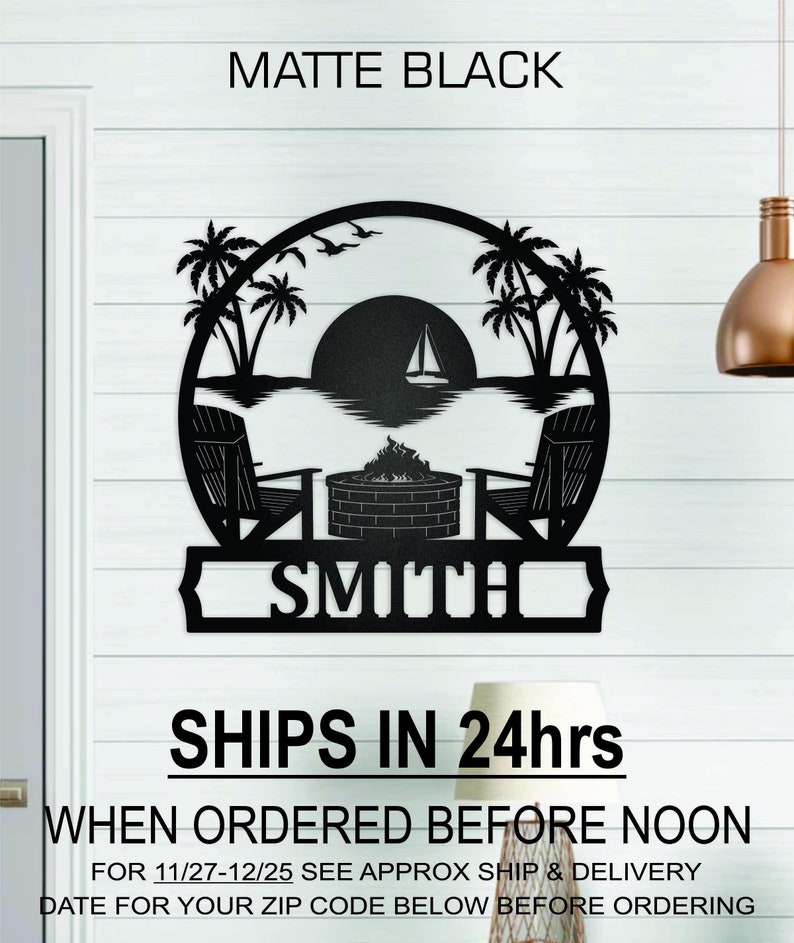 Custom Beach Chairs, Fire Pit Name Monogram Sign, Wedding Monogram