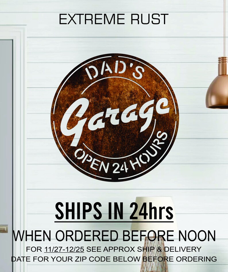 Dads Garage Metal Art, Man Cave, workshop, garage custom steel wall art! Steel wall art, sign, Personalized family name metal monogram sign, last name sign, metal initial, personalized metal wall art, custom metal sign,  personalized patio entryway