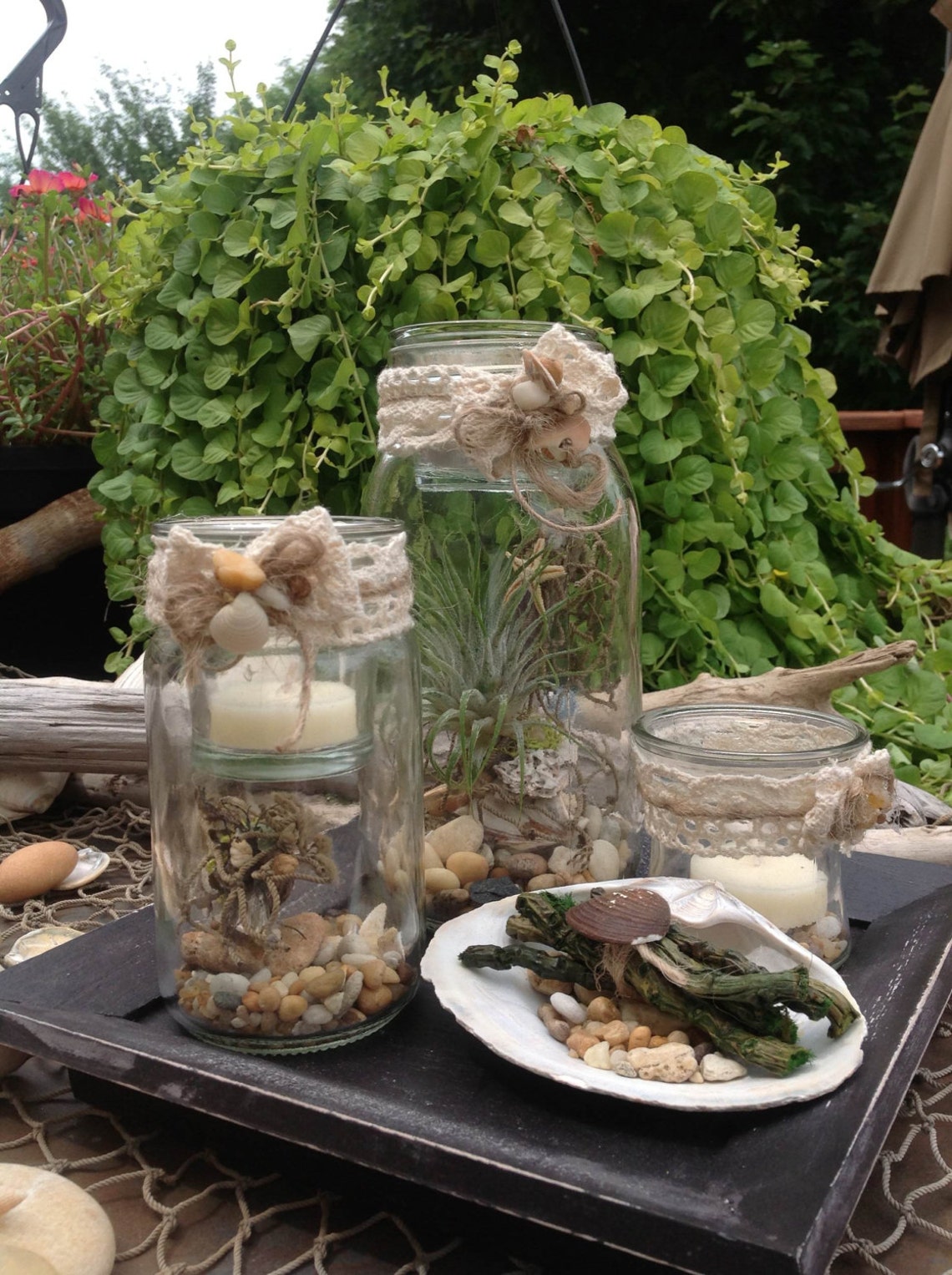 Rustic Wedding Unity Candle Setterrarium Kit Candles Etsy Canada