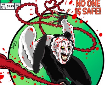 Art the Clown Comic Art Print - Horror Kunstwerk (11x17)