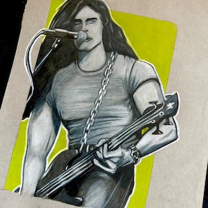 Peter Steele original drawing 8x11