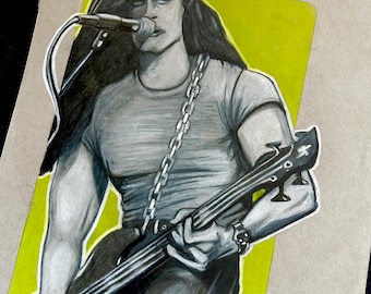 Peter Steele original Zeichnung 20x30