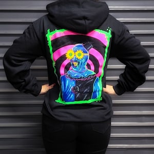 Spooky Blacklight Clown Hoodie