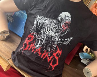 BRAINS Tar Man schwarzes Metall-Shirt