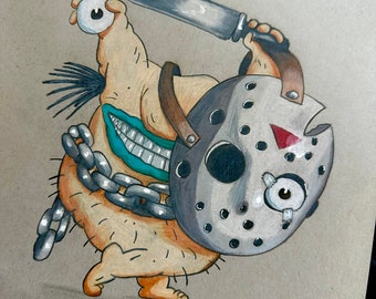 Krum / Jason original Zeichnung 20x30
