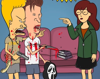 11x14 Beavis and Butthead / Scream