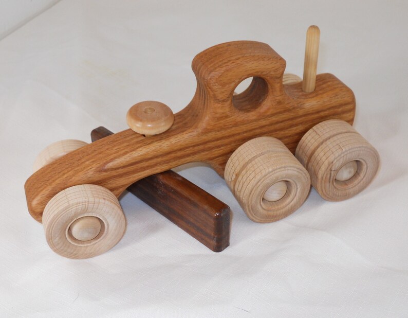 Wooden Old Fashioned Road Grader Toy Oak | Etsy