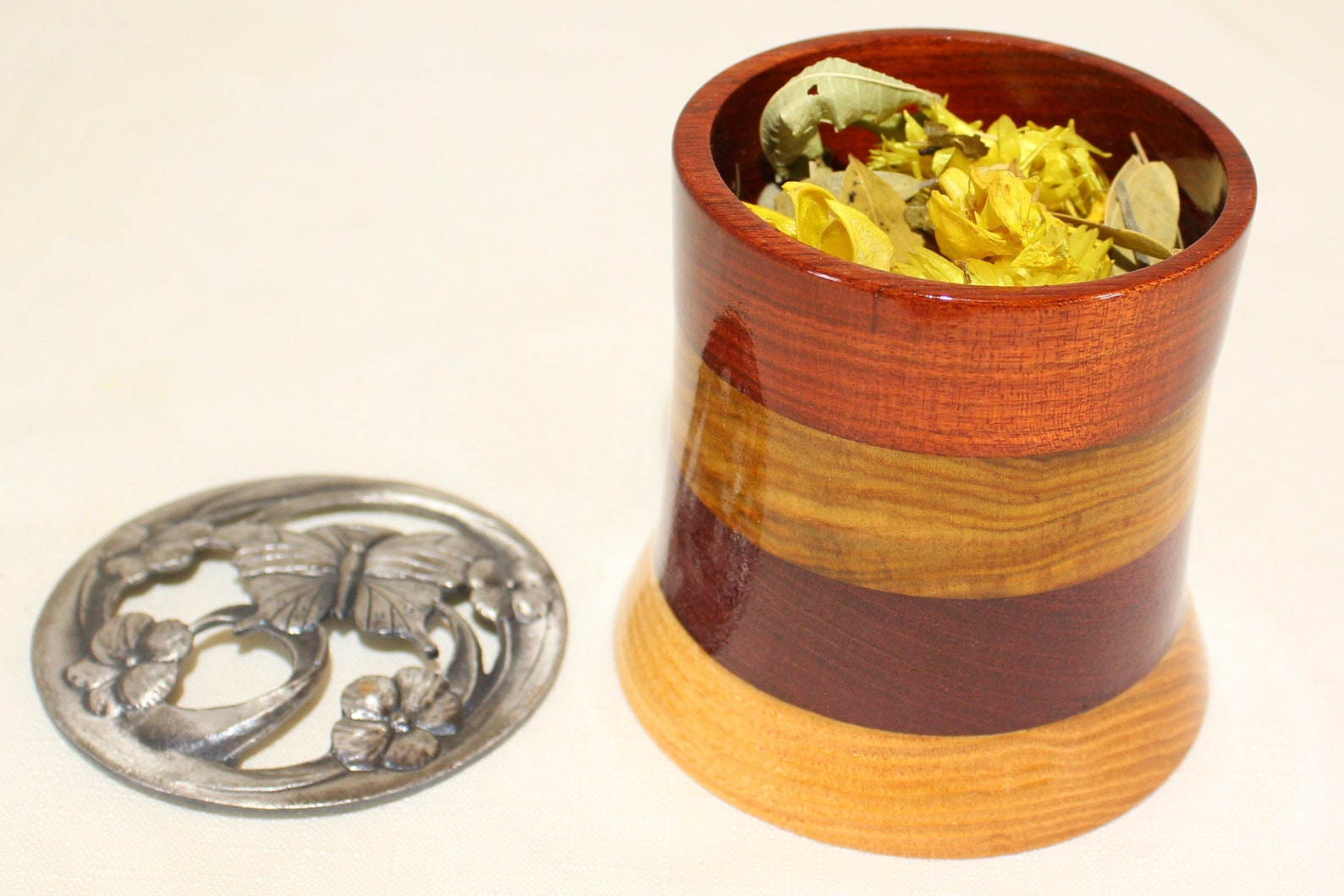 Wooden Potpourri Holder With Removable Lid Scent Cup 122 Etsy