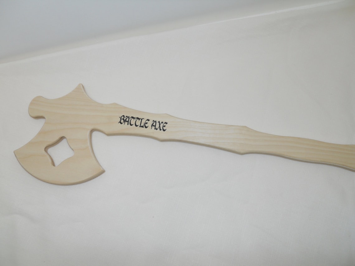 Wooden Axe Toy Battle Axe Etsy