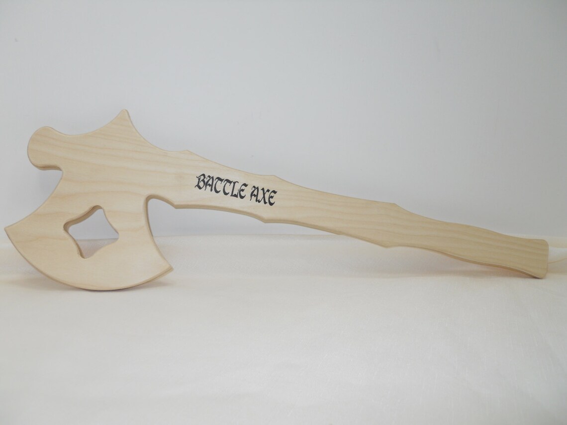 Wooden Axe Toy Battle Axe Etsy