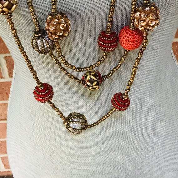 Chico's Statement Multi-Strand Necklace: Beaded, … - image 3