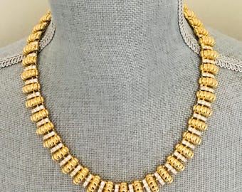JBK - Jacqueline B. Kennedy replica statement necklace by Camrose & Kross -  Gold Tone Rhinestone Statement Collar