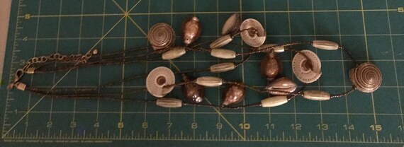 Chico’s Signed Multi-Shell 3 Strand Necklace & Sh… - image 10