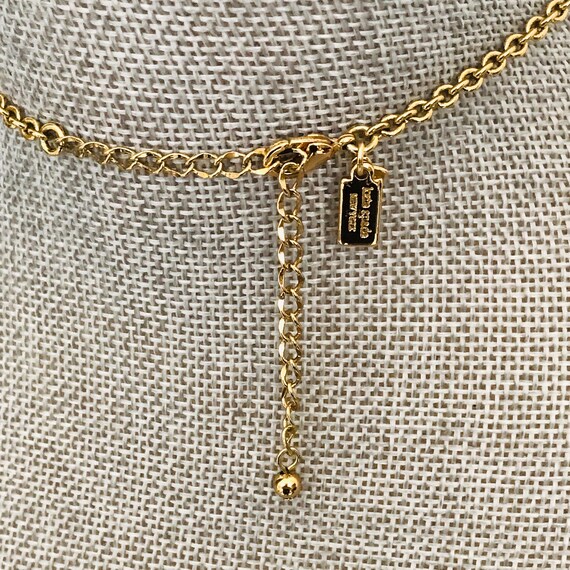 Kate Spade Branton Bib Necklace: Peach & Yellow G… - image 4