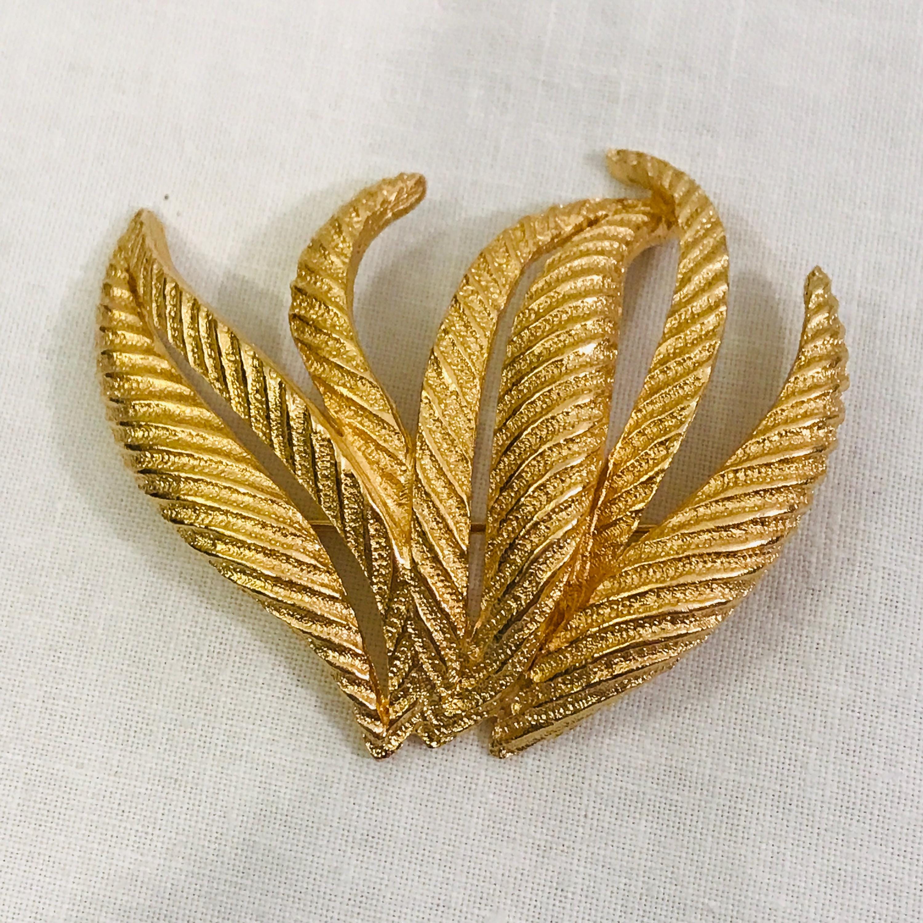 Christian Dior Leaf Brooch - Etsy
