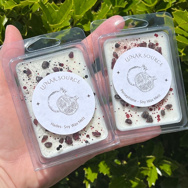 Persephone Hades Offering Ritual Wax Melts | King and Queen of the Underworld | Witchcraft Altar Spell Magic Deity Scented Devotional Gift