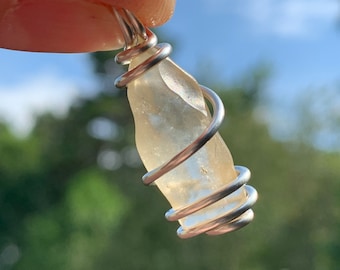 RARE Libyan Desert Glass Pendant | Libyan Desert Glass Jewelry Necklace | Desert Sea Sand | Libyan Gold Tektite Impactite | Manifestation