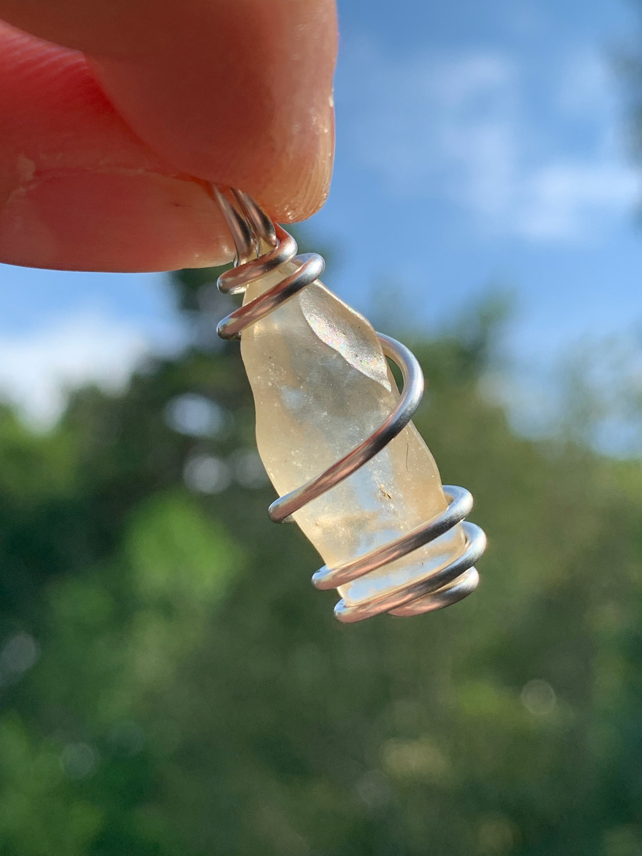 RARE Libyan Desert Glass Pendant | Libyan Desert Glass Jewelry Necklace | Desert Sea Sand | Libyan Gold Tektite Impactite | Manifestation