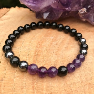 Psychic Attack Shield Bracelet Chakra Healing Crystal Grounding Evil Eye Protection Negative Energy Vampire Balance Aura Cleanse image 6