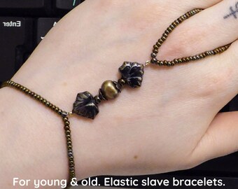 Freshwater pearl. Elastic slave bracelet. Hand finger jewelry. Finger bracelet. Hand jewelry. Ring bracelet. Hand bracelet. Hand chain ring.