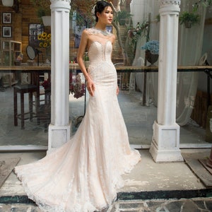 Mermaid Wedding Dress Couture, Wedding Dress Couture Dress With Lace And Crystal